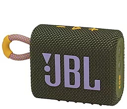Колонки акустичні JBL Go 3 Green (JBLGO3GRN) - фото Колонки акустичні JBL Go 3 Green (JBLGO3GRN)