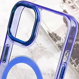 Чехол Epik Iris with MagSafe для Apple iPhone 14 Blue - миниатюра 7 Чехол Epik Iris with MagSafe для Apple iPhone 14 Blue - миниатюра 7