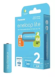 Аккумулятор Panasonic AA (R6) Eneloop Lite NiMh (950mAh) 2шт (BK-3LCCE/2BE) - фото Аккумулятор Panasonic AA (R6) Eneloop Lite NiMh (950mAh) 2шт (BK-3LCCE/2BE)