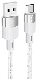 Кабель Hoco X99 Crystal junction silicone USB-A - Type-C 15w 3a 1м cable Gray - фото Кабель Hoco X99 Crystal junction silicone USB-A - Type-C 15w 3a 1м cable Gray