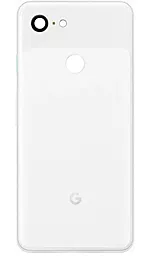 Задня кришка корпусу Google Pixel 3 зі склом камери Original White