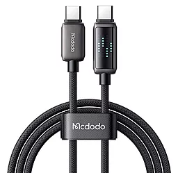 Кабель McDodo LED Display USB Type-C - Type-C 100w 5a 1.2м PD cable Black (CA-5660)