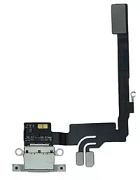Нижній шлейф Apple iPhone 16 Pro з роз'ємом зарядки, з мікрофоном White Titanium