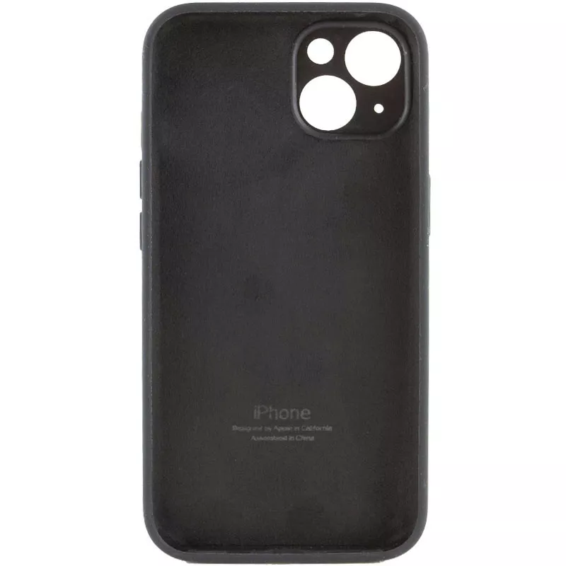 Чехол Silicone Case Full Camera for Apple iPhone 14 Plus Black - фото 2
