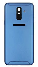 Задня кришка корпусу Samsung Galaxy A6 Plus Dual (2018) A605 зі склом камери Original Blue