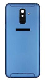 Задняя крышка корпуса Samsung Galaxy A6 Plus Dual (2018) A605 со стеклом камеры Original Blue - фото Задняя крышка корпуса Samsung Galaxy A6 Plus Dual (2018) A605 со стеклом камеры Original Blue