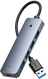 USB-A хаб Baseus USB 3.0 4-in-1 gray (B0005280B811-09) - фото USB-A хаб Baseus USB 3.0 4-in-1 gray (B0005280B811-09)