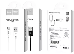 Кабель USB Hoco X23 Skilled USB Type-C Cable Black - миниатюра 7