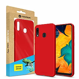 Чехол MAKE Flex Samsung A205 Galaxy A20, A305 Galaxy A30 Red (MCF-SA205RD)