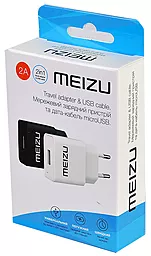 Сетевое зарядное устройство Meizu Travel adapter + Micro Usb 2A White