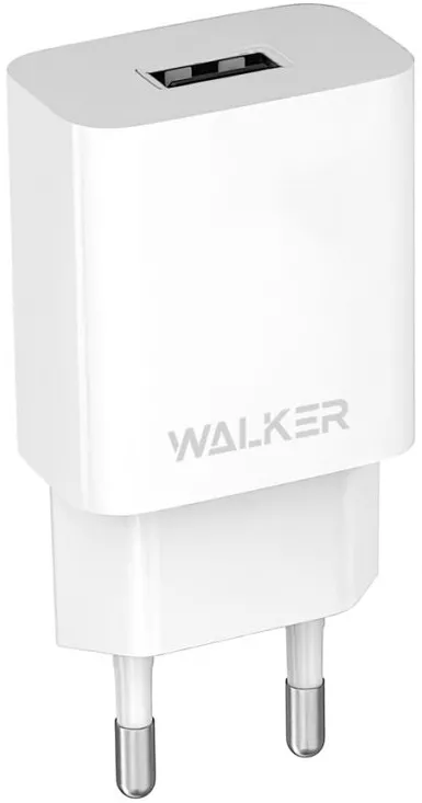 Сетевое зарядное устройство Walker WH-26 2.1a USB-A charger + USB-C cable white - фото 2