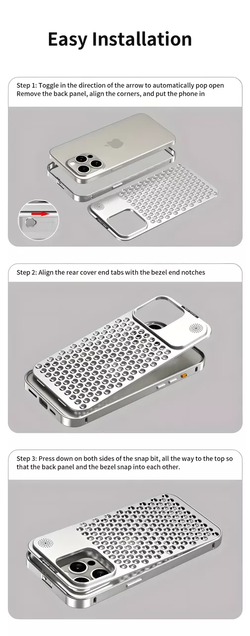 Чохол 1TOUCH Aluminium Case для Apple iPhone 14 Pro Silver - фото 8