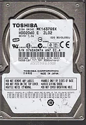 Жорсткий диск для ноутбука Toshiba 160 GB 2.5 (MK1637GSX)