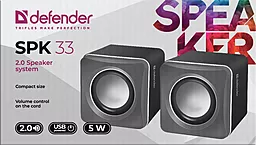 Колонки акустические Defender SPK-33  Grey (65632) - миниатюра 3