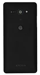 Задняя крышка корпуса Sony Xperia XZ2 Compact H8324 со стеклом камеры Original Black - фото Задняя крышка корпуса Sony Xperia XZ2 Compact H8324 со стеклом камеры Original Black