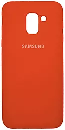 Чехол 1TOUCH Silicone Cover Samsung J600 Galaxy J6 2018 Orange