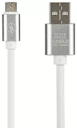 Кабель USB Gelius Fast Speed 3.1A micro USB Cable White