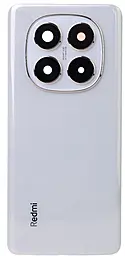 Задняя крышка корпуса Xiaomi Redmi Note 14 Pro 5G (India) / Redmi Note 14 Pro 5G (China) со стеклом камеры White