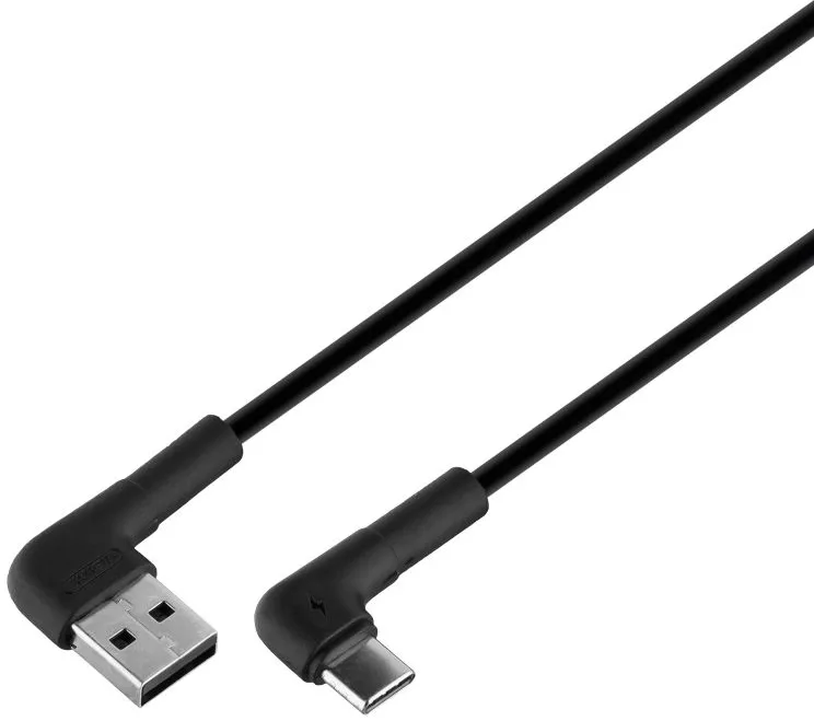 Кабель Remax Tenky USB-A - Type-C 12w 2.4a 1м cable Black (RC-014a) - фото 1