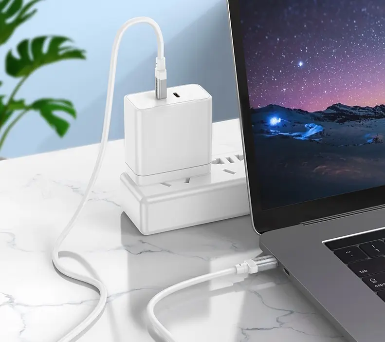 Кабель Borofone BX108 Start USB Type-C - Type-C 60w 3a 1м PD cable Gold - фото 4