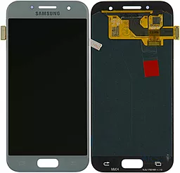 Дисплей Samsung Galaxy A3 A320 2017 с тачскрином, (TFT), Blue