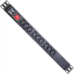 Колодка для удлинителя Voltronic 1U 19 9 розеток ИБП 10А C13 с выключателем (PPX9PDUGR) - фото Колодка для удлинителя Voltronic 1U 19 9 розеток ИБП 10А C13 с выключателем (PPX9PDUGR)