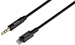 Аудіо кабель Hoco UPA19 Aux mini Jack 3.5 mm - Lightning M/M Cable 2 м black - мініатюра 2
