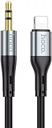 Аудио кабель Hoco UPA22 AUX mini Jack 3.5mm - Lightning M/M Cable 1 м чёрный