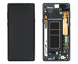 Дисплей Samsung Galaxy Note 9 N960 с тачскрином и рамкой, сервисный оригинал, Black