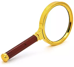 Лупа ручная AxTools Red Wood 10x / 90 мм - фото Лупа ручная AxTools Red Wood 10x / 90 мм