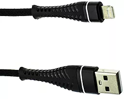 Кабель USB WUW X113 1.2M Lightning Cable Black - миниатюра 3