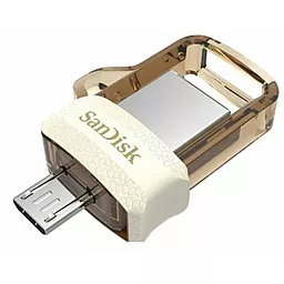 Флешка SanDisk 32GB Ultra Dual Drive m3.0 White-Gold USB 3.0/OTG (SDDD3-032G-G46GW) - фото Флешка SanDisk 32GB Ultra Dual Drive m3.0 White-Gold USB 3.0/OTG (SDDD3-032G-G46GW)