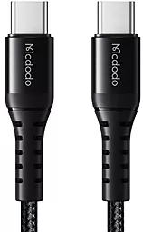 Кабель McDodo USB Type-C - Type-C 60w 3a 1м PD cable Black (CA-5641) - фото Кабель McDodo USB Type-C - Type-C 60w 3a 1м PD cable Black (CA-5641)