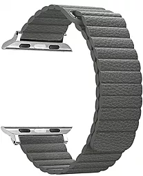 Змінний ремінець для розумного годинника Leather Loop для Apple Watch All Series 42mm/44mm Grey (ARM48653)