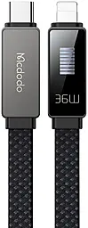 Кабель McDodo LED Display USB Type-C - Lightning 36w 3а 1.2м PD cable Black (CA-4960) - миниатюра 2 Кабель McDodo LED Display USB Type-C - Lightning 36w 3а 1.2м PD cable Black (CA-4960) - миниатюра 2