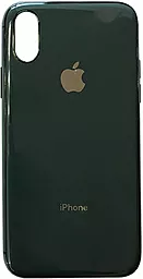Чехол 1TOUCH Shiny Apple iPhone XS Max Midnight Green