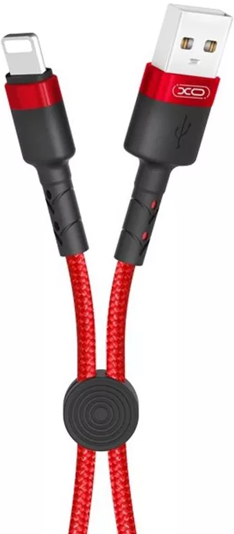 Кабель XO NB117 USB-A - Lightning 10.5w 0.25м cable Red - фото 1