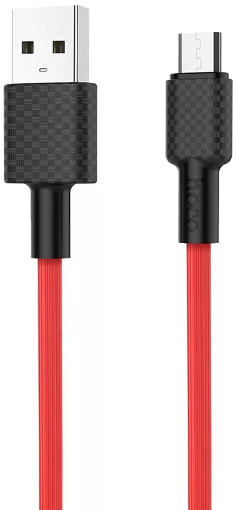 Кабель Hoco X29 Superior Style USB-A - micro USB 10w 1м cable Red - фото 1