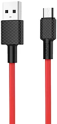 Кабель Hoco X29 Superior Style USB-A - micro USB 10w 1м cable Red - фото Кабель Hoco X29 Superior Style USB-A - micro USB 10w 1м cable Red