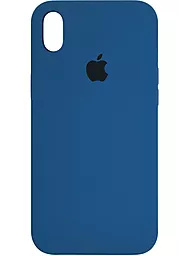 Чехол Silicone Case Full для Apple iPhone X, iPhone XS Blue Cobalt