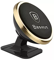 Держатель магнитный Baseus Magnetic Car Mount Luxury Gold (SUGENT-NT0V) - фото Держатель магнитный Baseus Magnetic Car Mount Luxury Gold (SUGENT-NT0V)