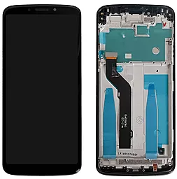 Дисплей Motorola Moto E5 Plus (XT1924) (157mm) с тачскрином и рамкой, Black