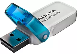 Флешка ADATA 64 GB UV240 USB 2.0 White (AUV240-64G-RWH) - фото Флешка ADATA 64 GB UV240 USB 2.0 White (AUV240-64G-RWH)