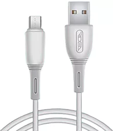 Кабель Ridea RC-M113 Spring USB-A - micro USB 15w 3a 1м cable White - фото Кабель Ridea RC-M113 Spring USB-A - micro USB 15w 3a 1м cable White