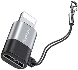 Адаптер-перехідник Earldom ET-TC19 M-F Lightning - micro USB Black