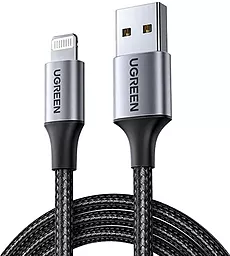 Кабель USB Ugreen US199 12W 2.4A 2M Lightning Cable Black (60158)
