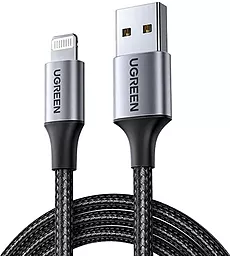 Кабель UGreen US199 USB-A - Lightning 12w 2.4a 2м cable Black (60158) - фото Кабель UGreen US199 USB-A - Lightning 12w 2.4a 2м cable Black (60158)