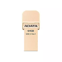 Флешка ADATA 64GB AI920 USB 3.1 (AAI92064GCGD) Gold
