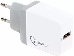 Сетевое зарядное устройство Gembird 18w QC3.0 home charger white (MP3A-UC-AC11) - фото Сетевое зарядное устройство Gembird 18w QC3.0 home charger white (MP3A-UC-AC11)