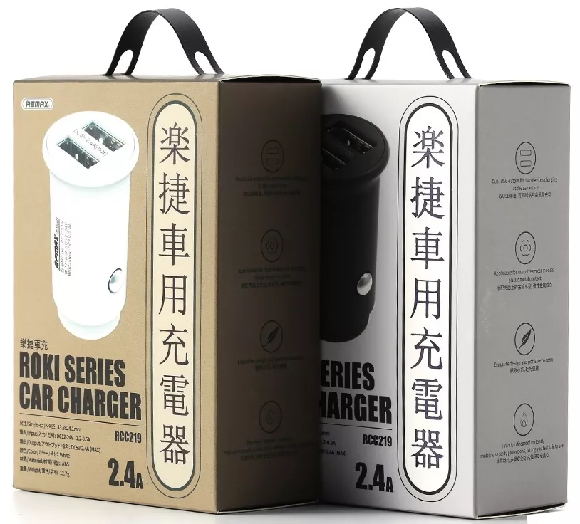 Автомобильное зарядное устройство Remax RCC-219 2.4a 2xUSB-A ports car charger White - фото 3